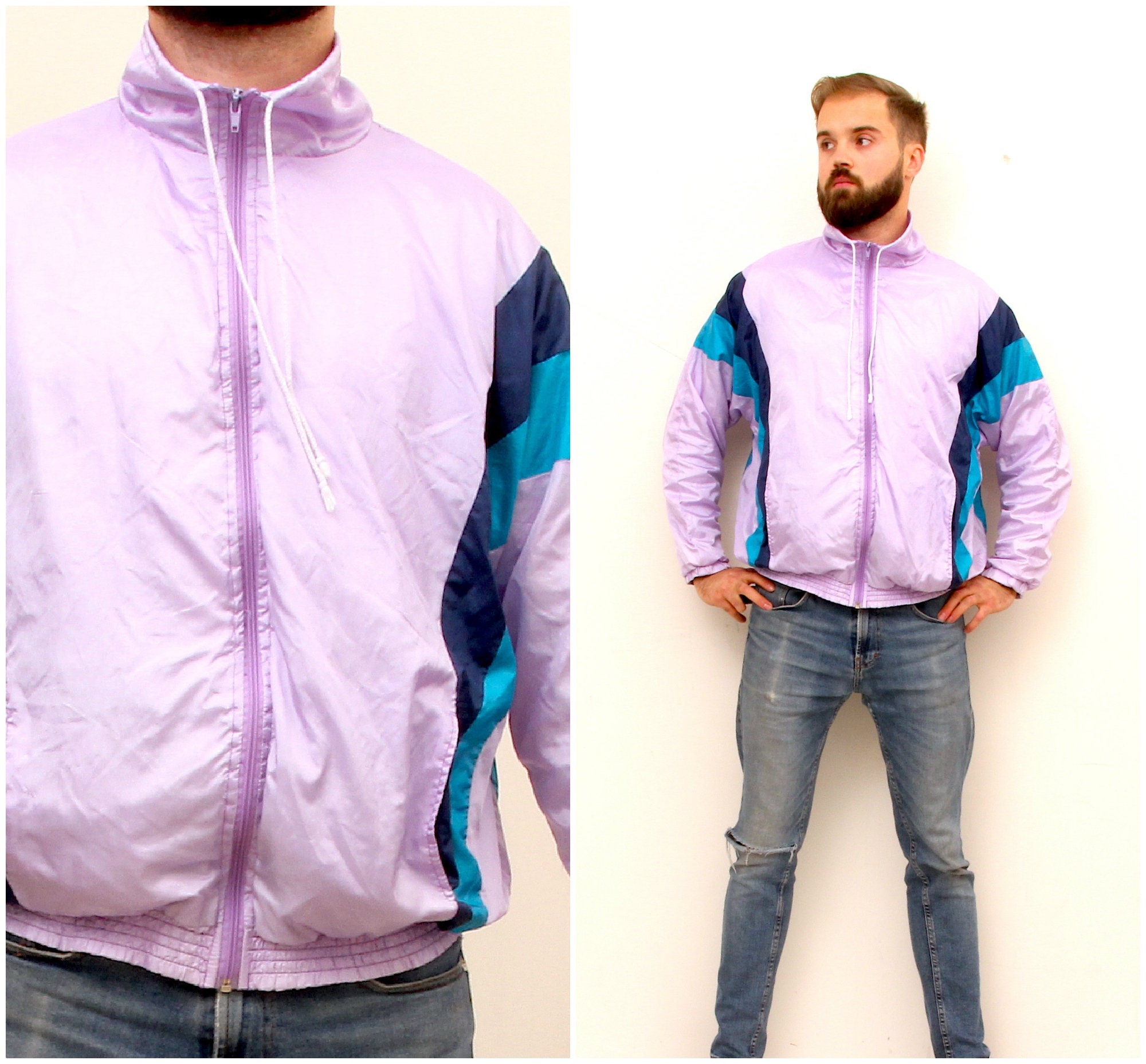 90s windbreaker tracksuit