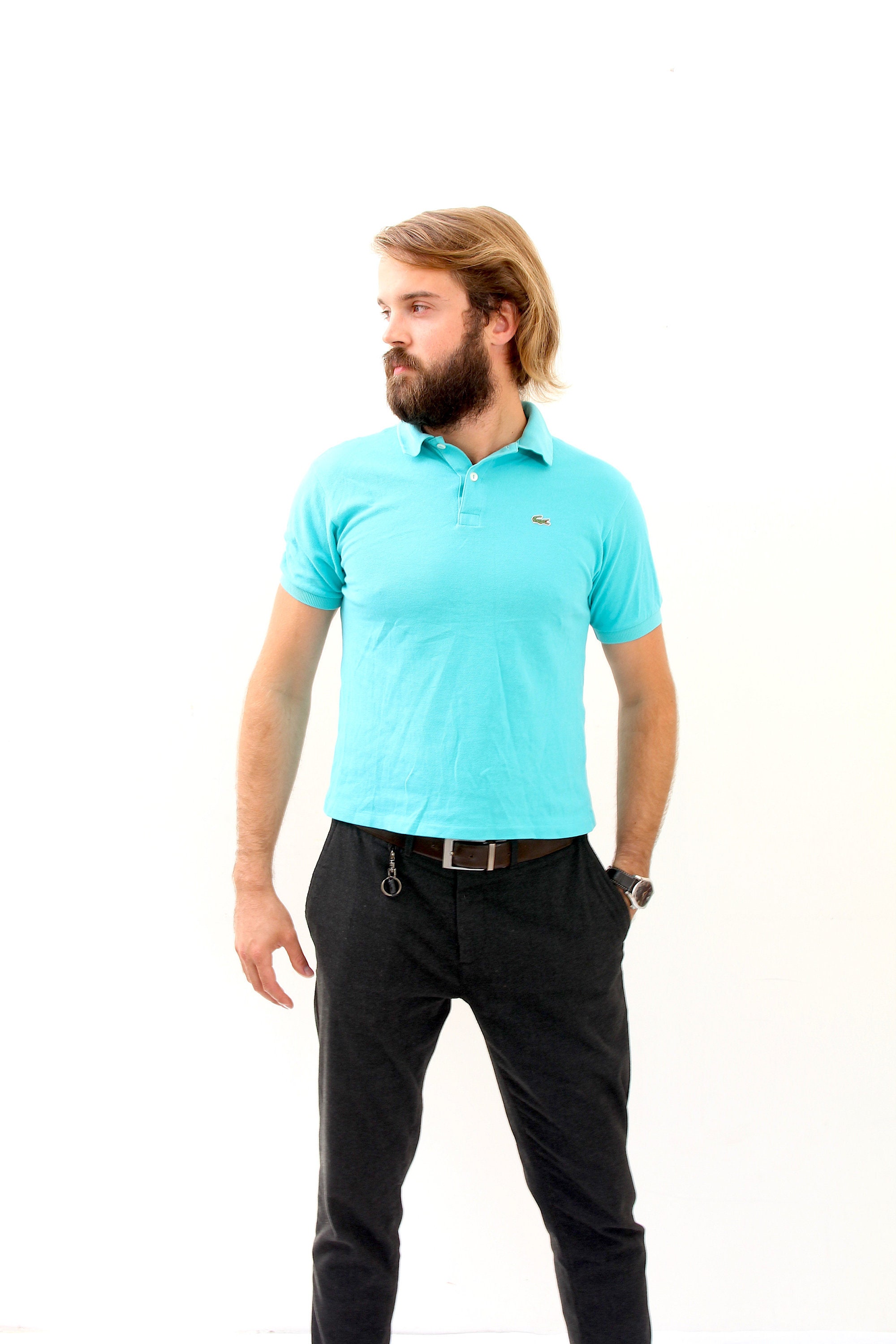 mint green lacoste polo shirt