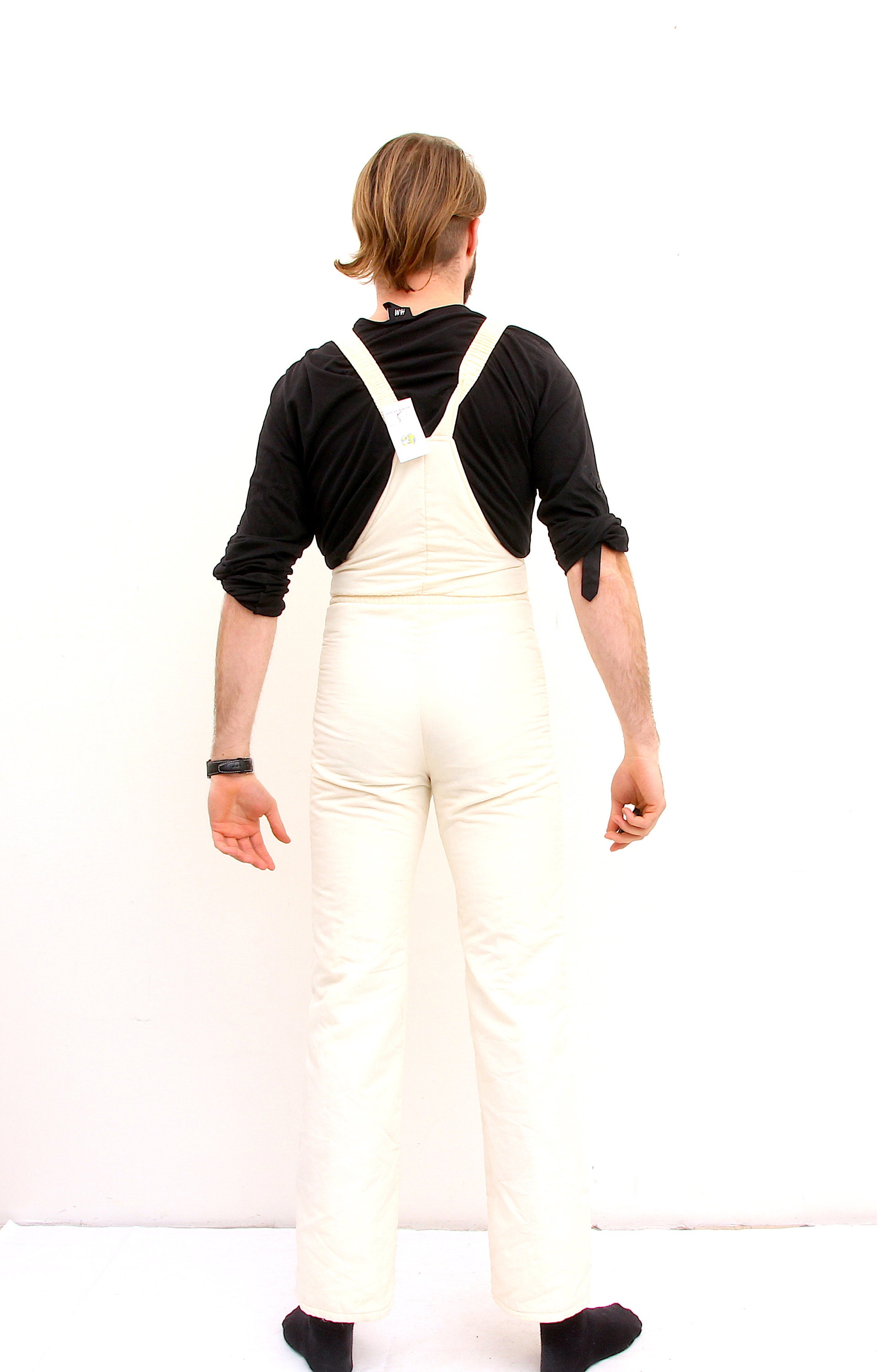 white overall jumpsuit