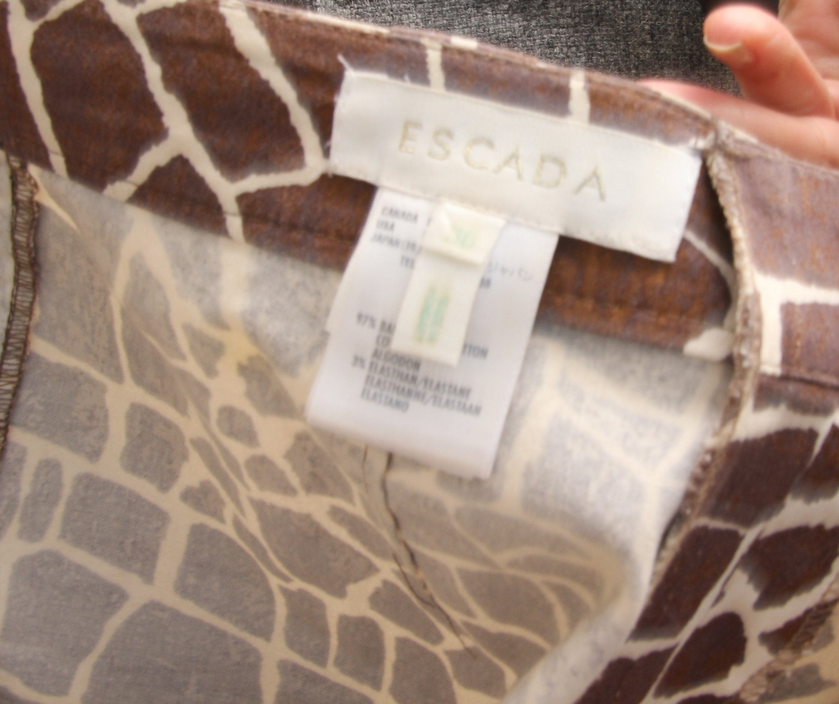 giraffe print pants