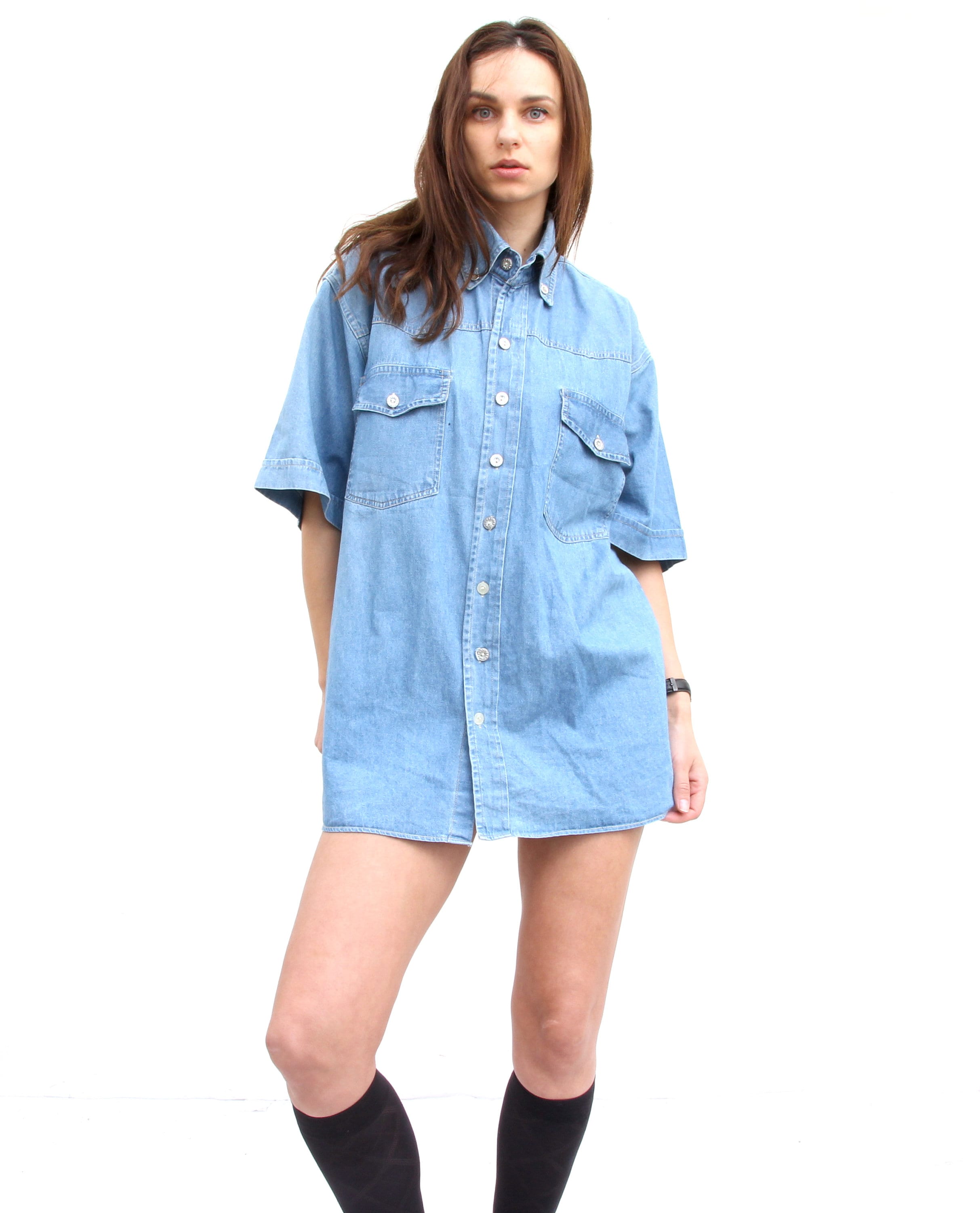 button down denim