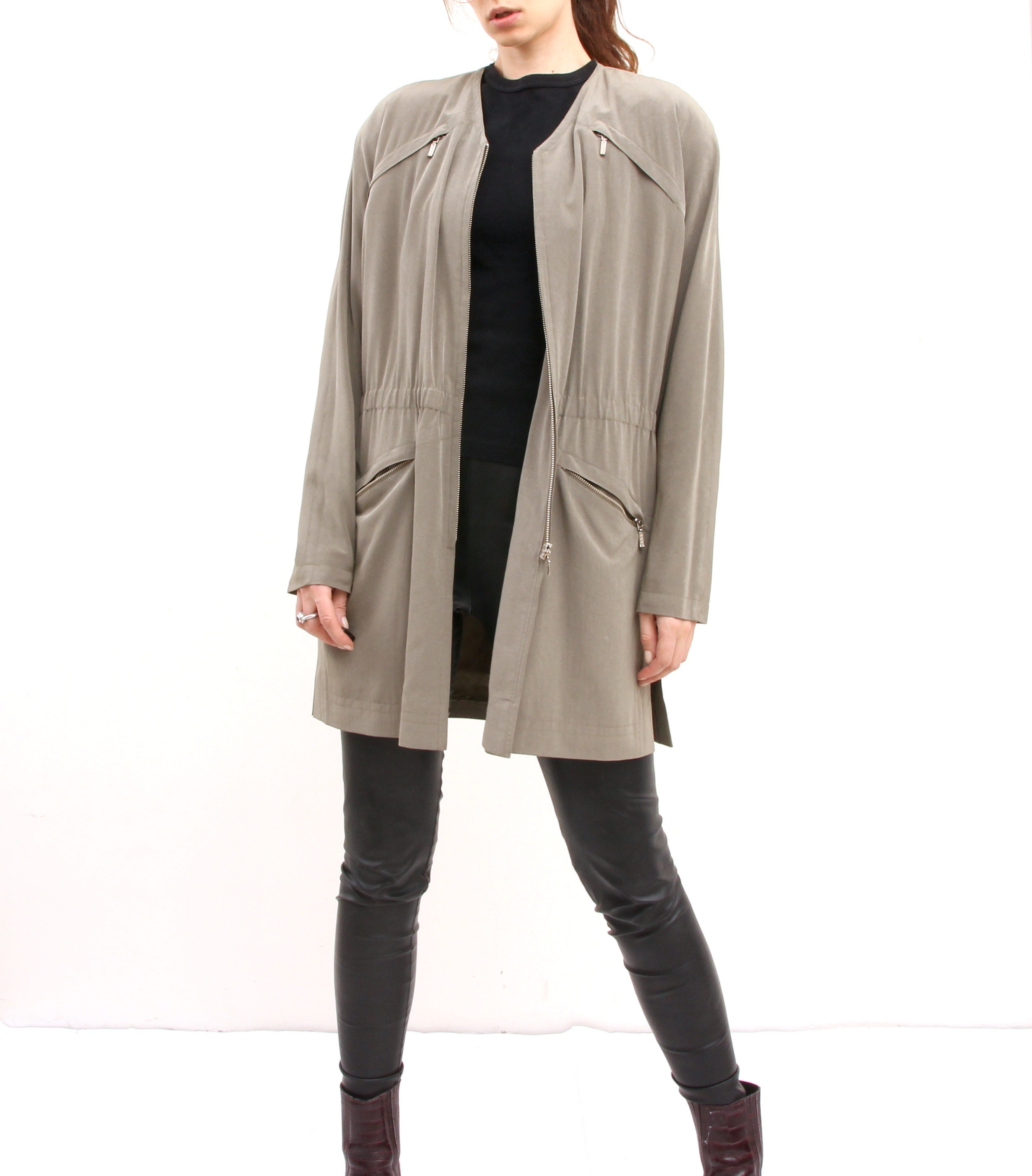 long silky jacket