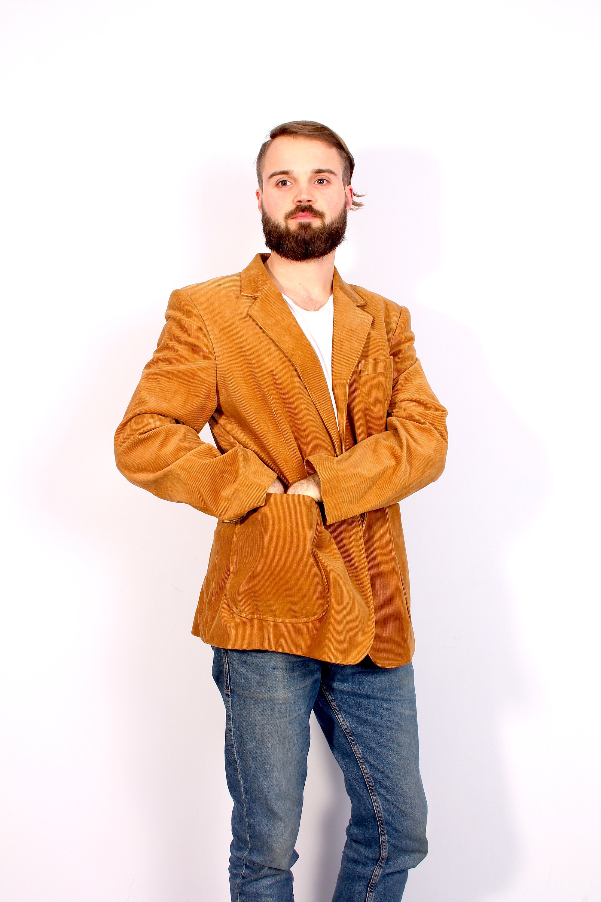 rust coloured blazer