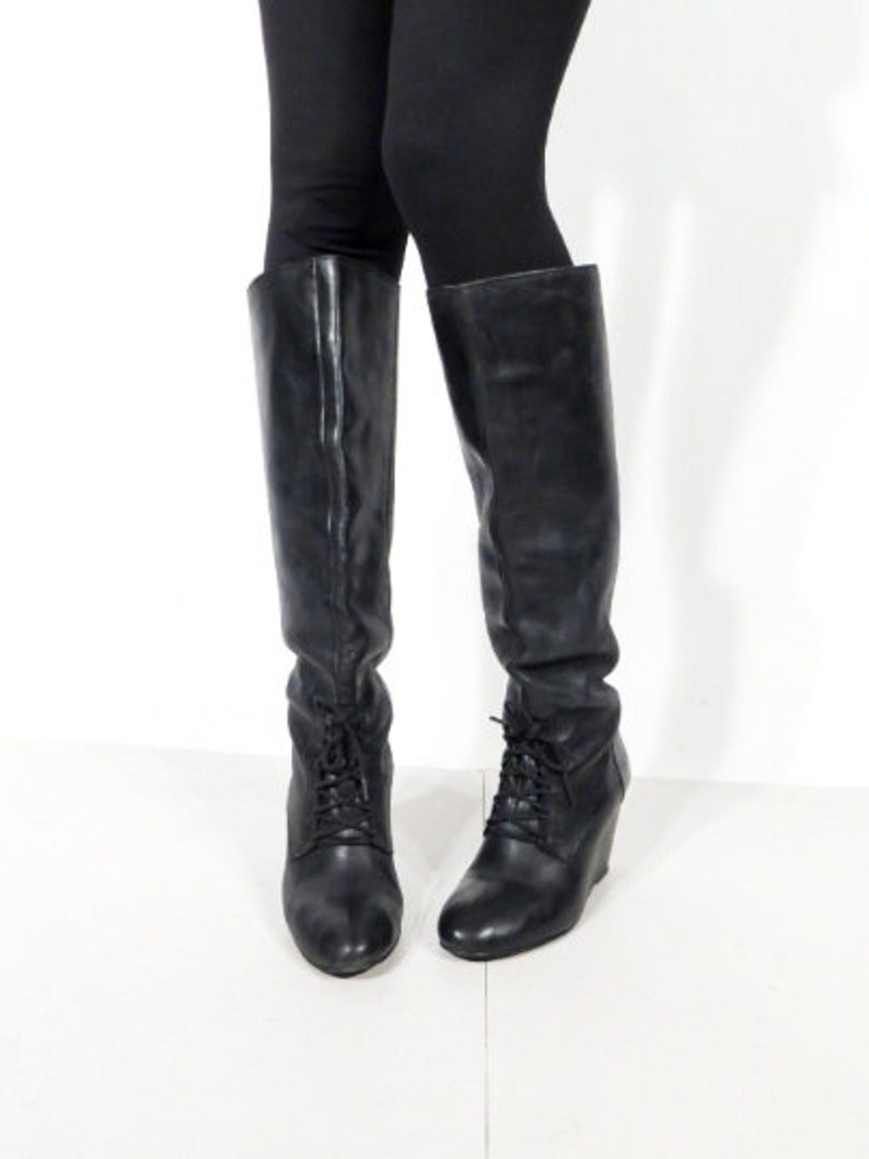 extremely tall platform boots