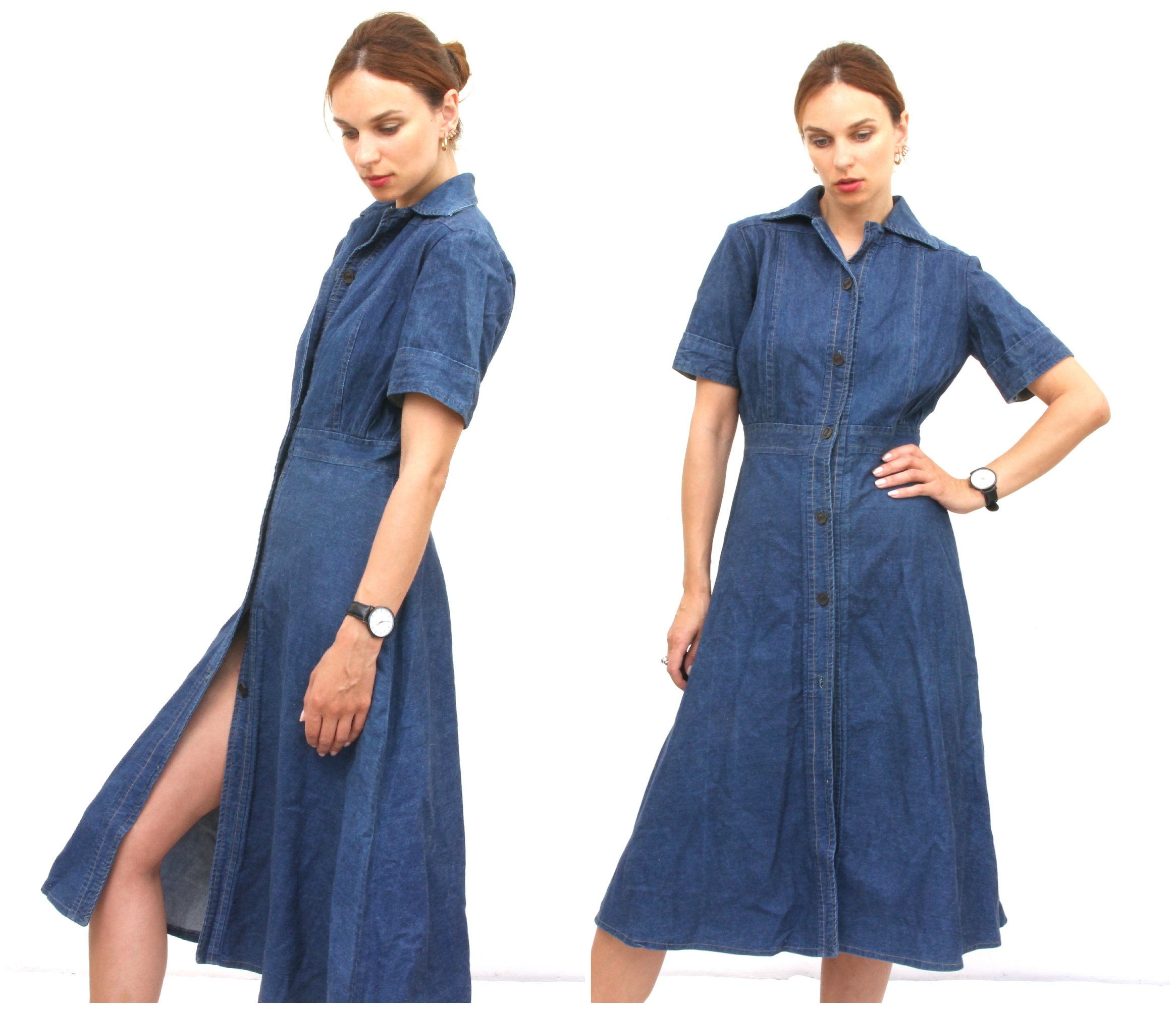 jeans sarafan dress