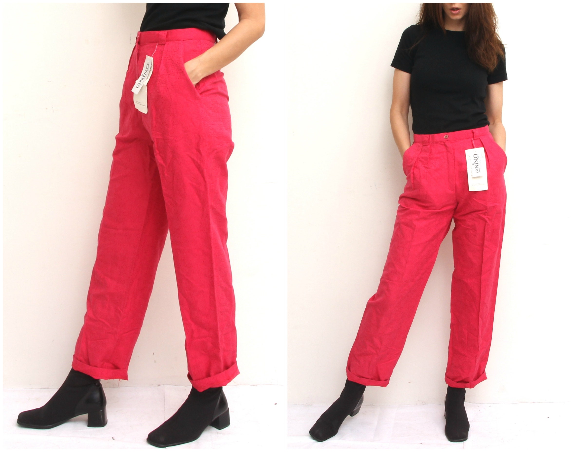 bright pink pants