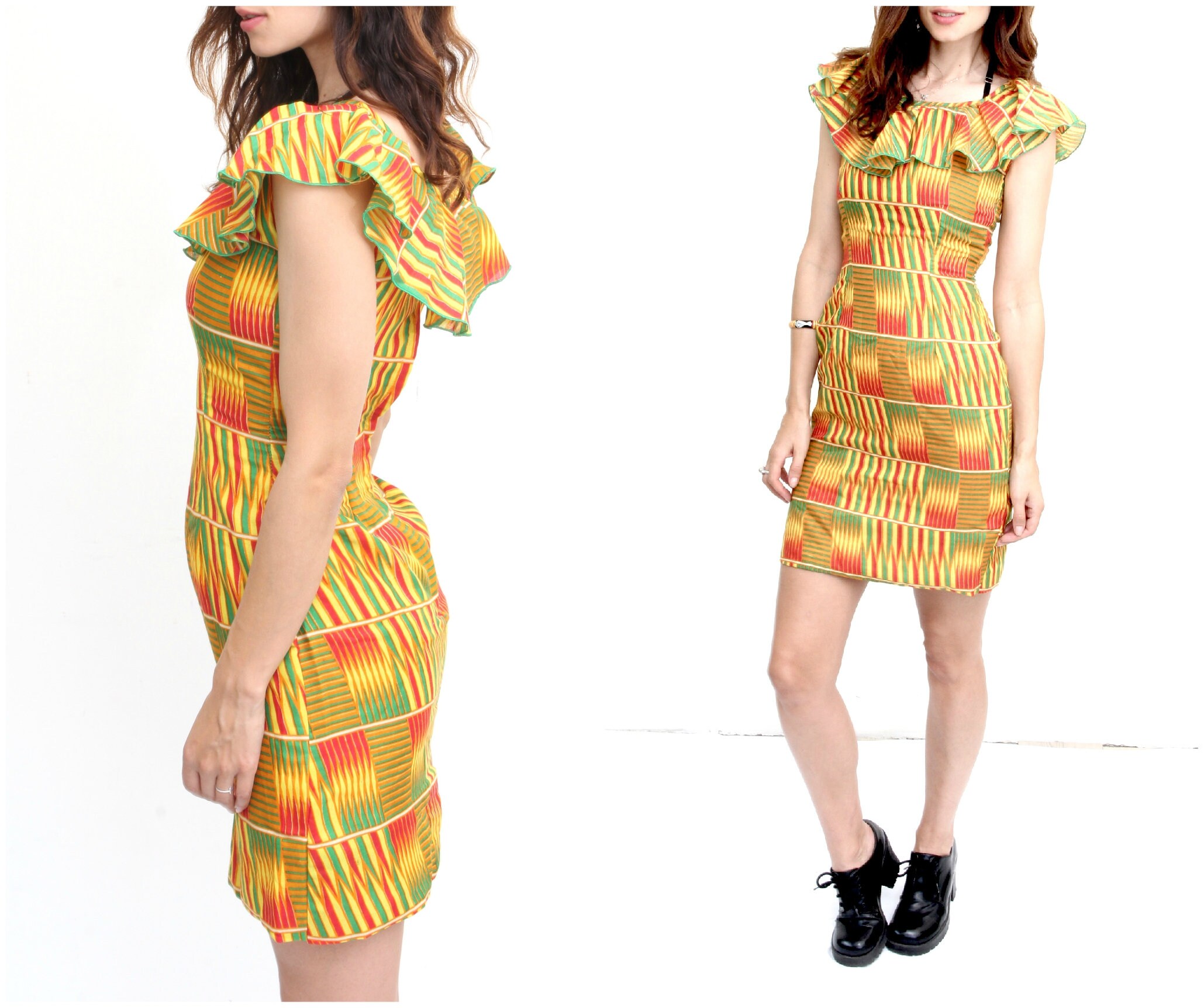 dashiki mini dress