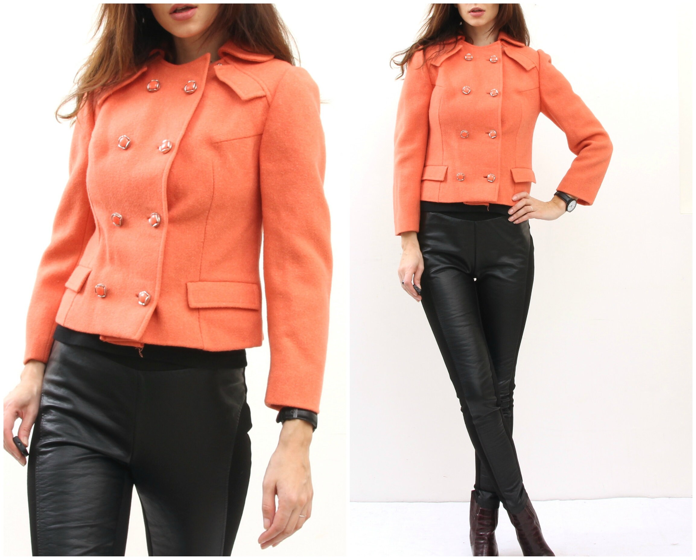 peach short jacket