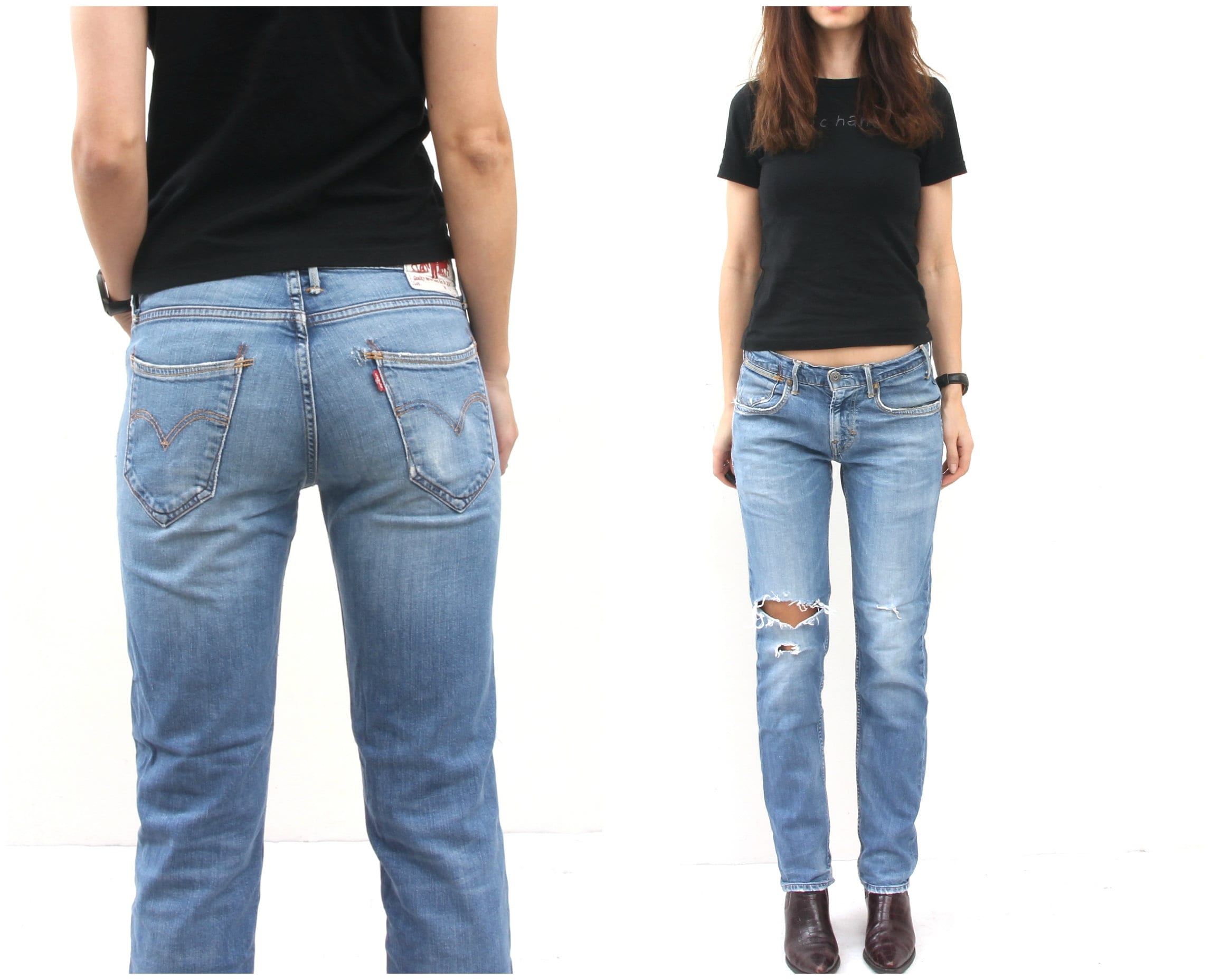 women's low rise levi jeans