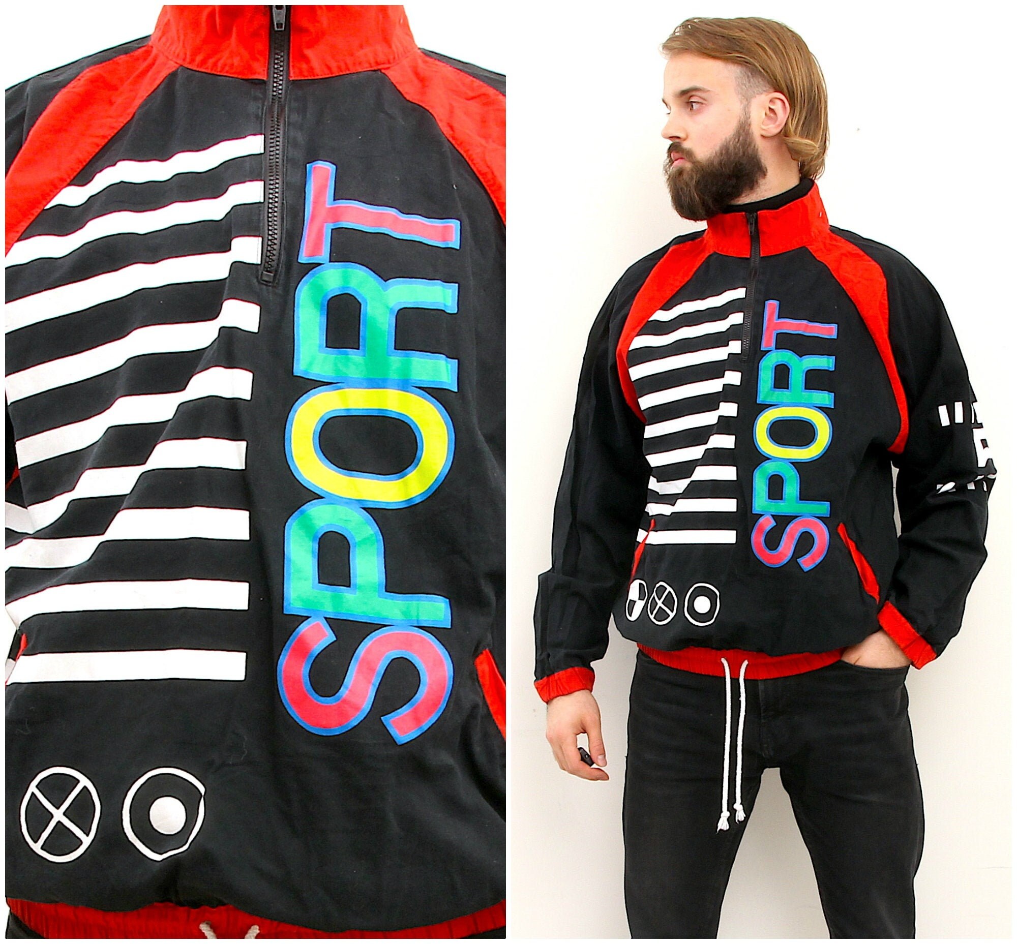 colourful tracksuit