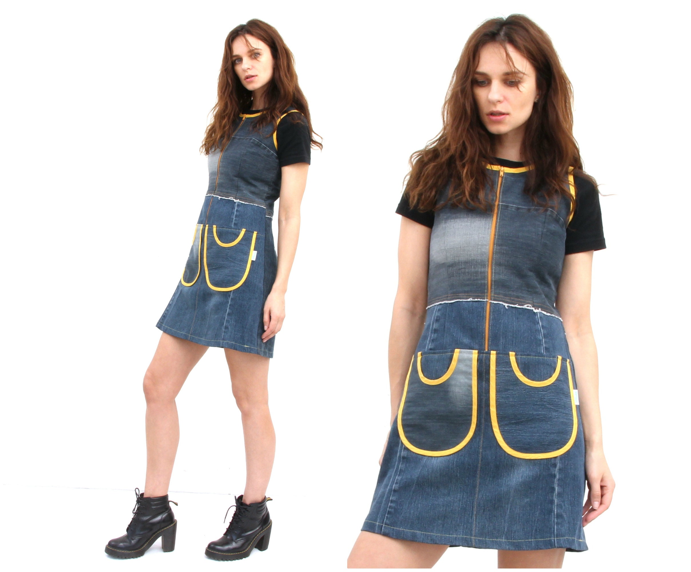jeans sarafan dress