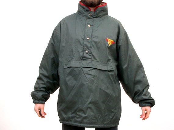 half zip raincoat