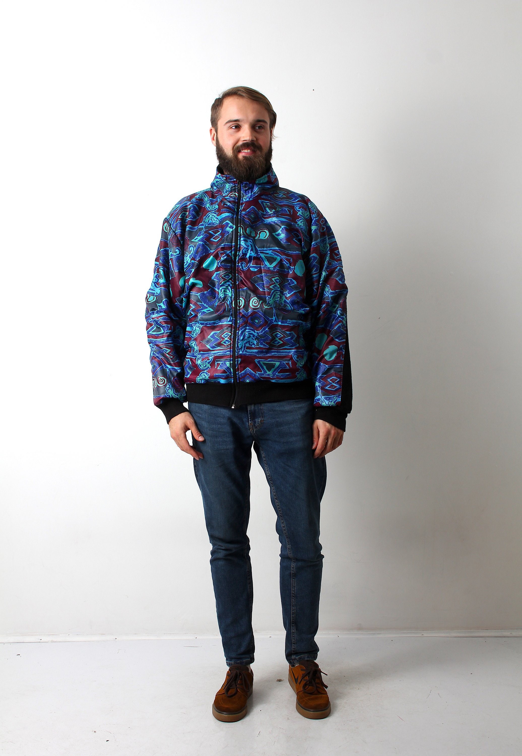 90 ' s psychédélique Hippie veste unisexe manteau Boho 90 ' s s ' psychédélique Hippie veste unisexe manteau Boho 2fae68