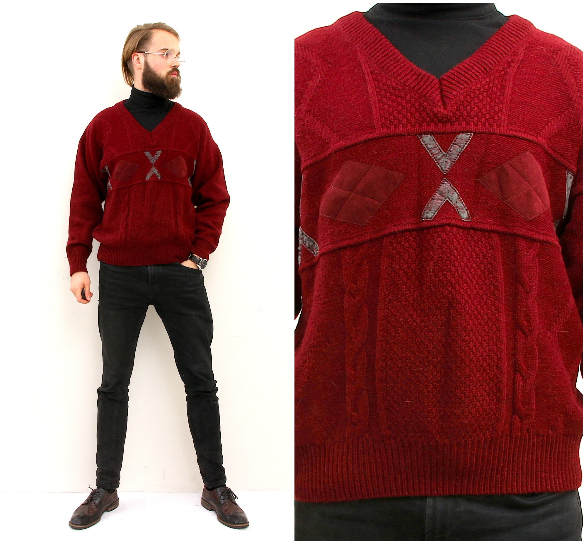christmas sweater v neck