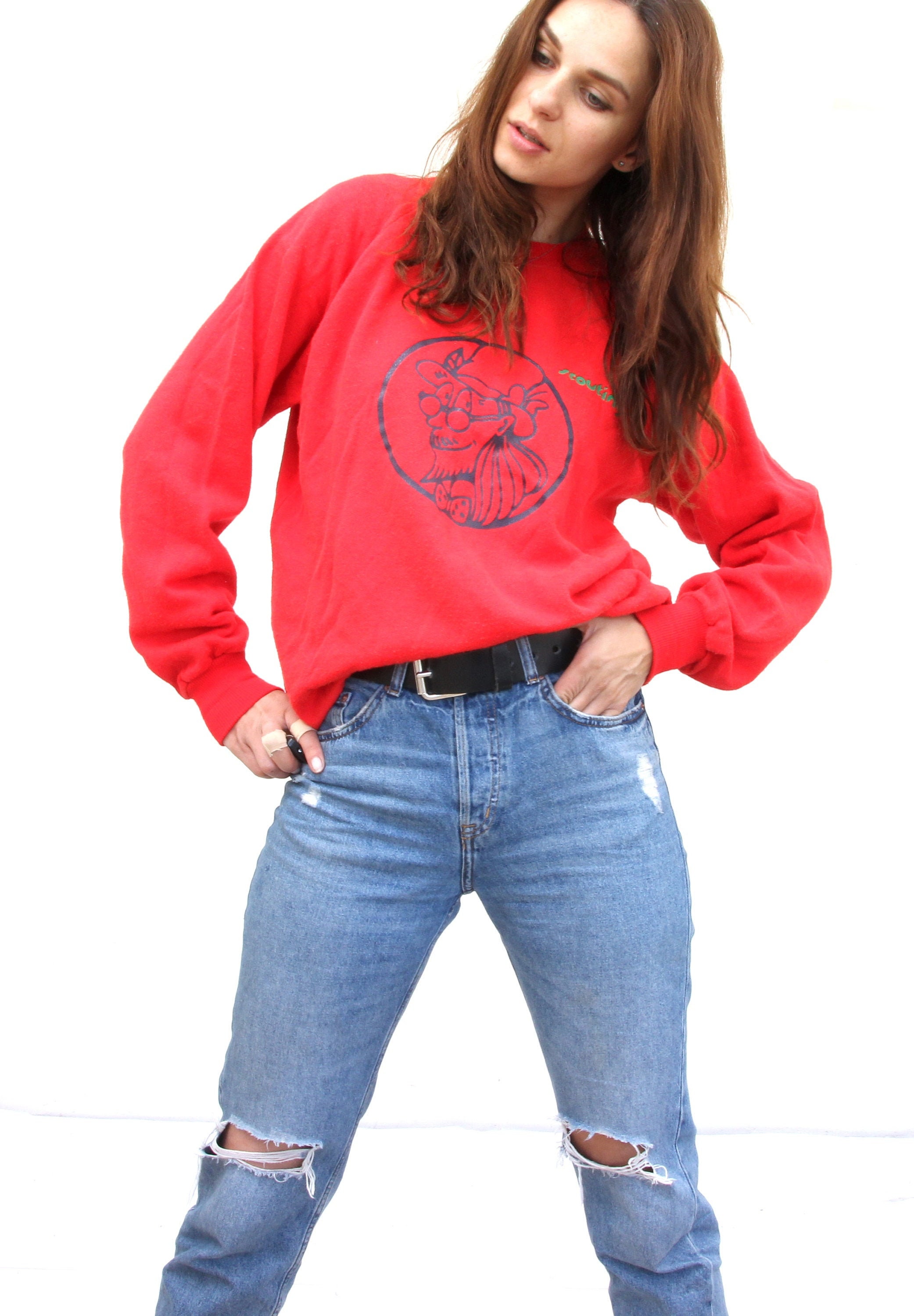 80's cropped sweatshirt