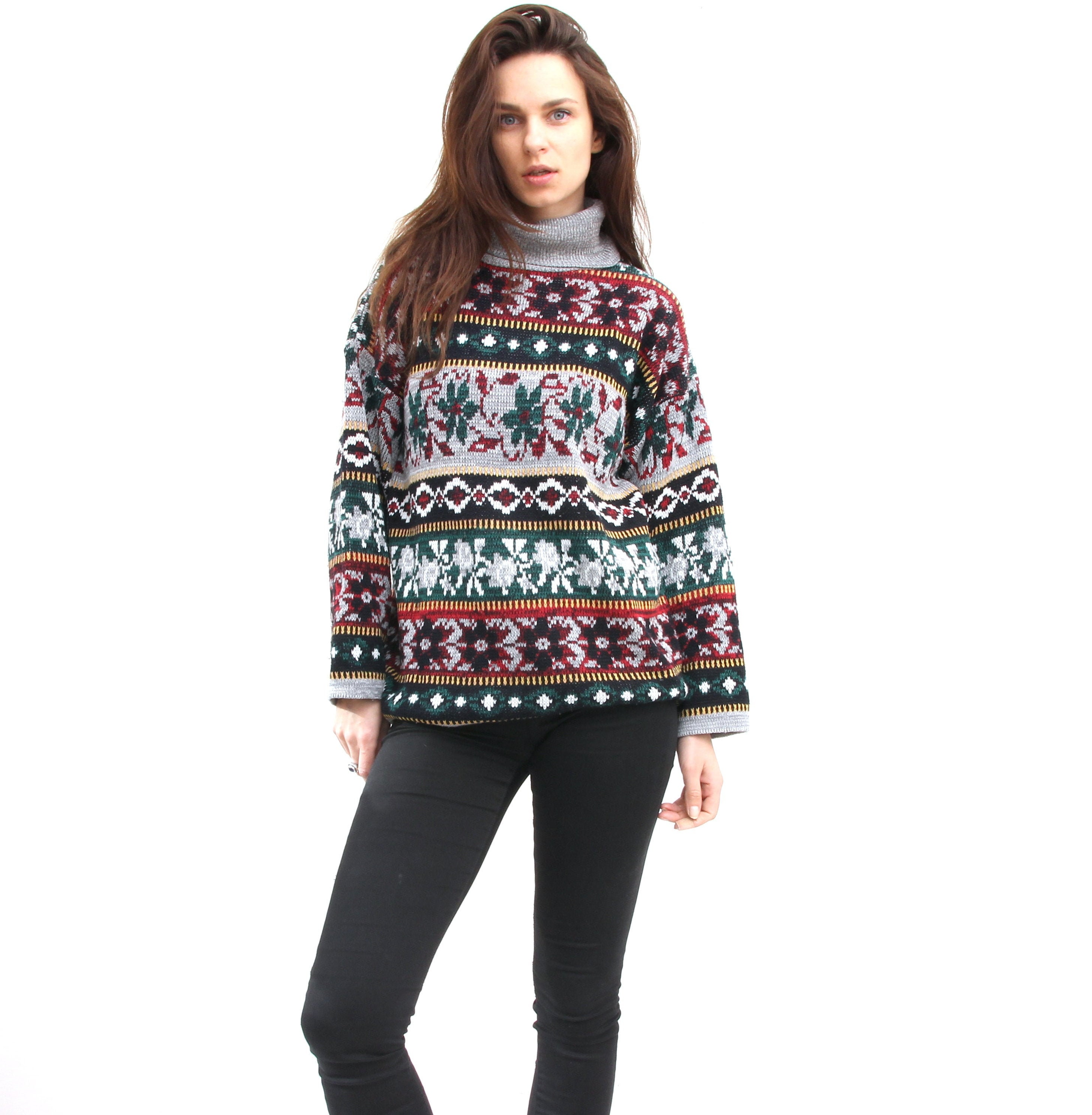 colourful turtleneck