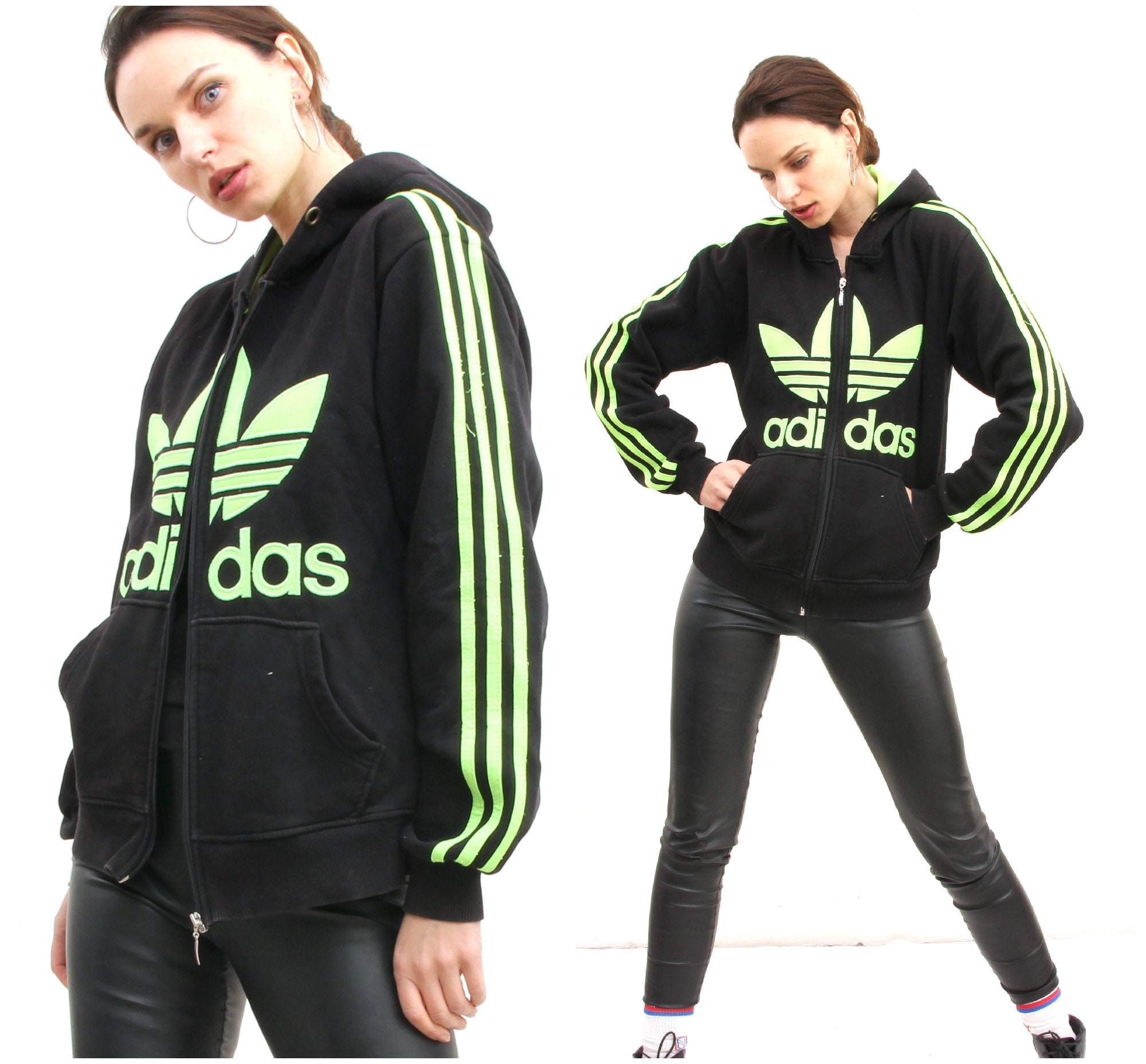 Neon Green Adidas Hoodie On Sale F1a11 F91a2 - adidas track jacket roblox