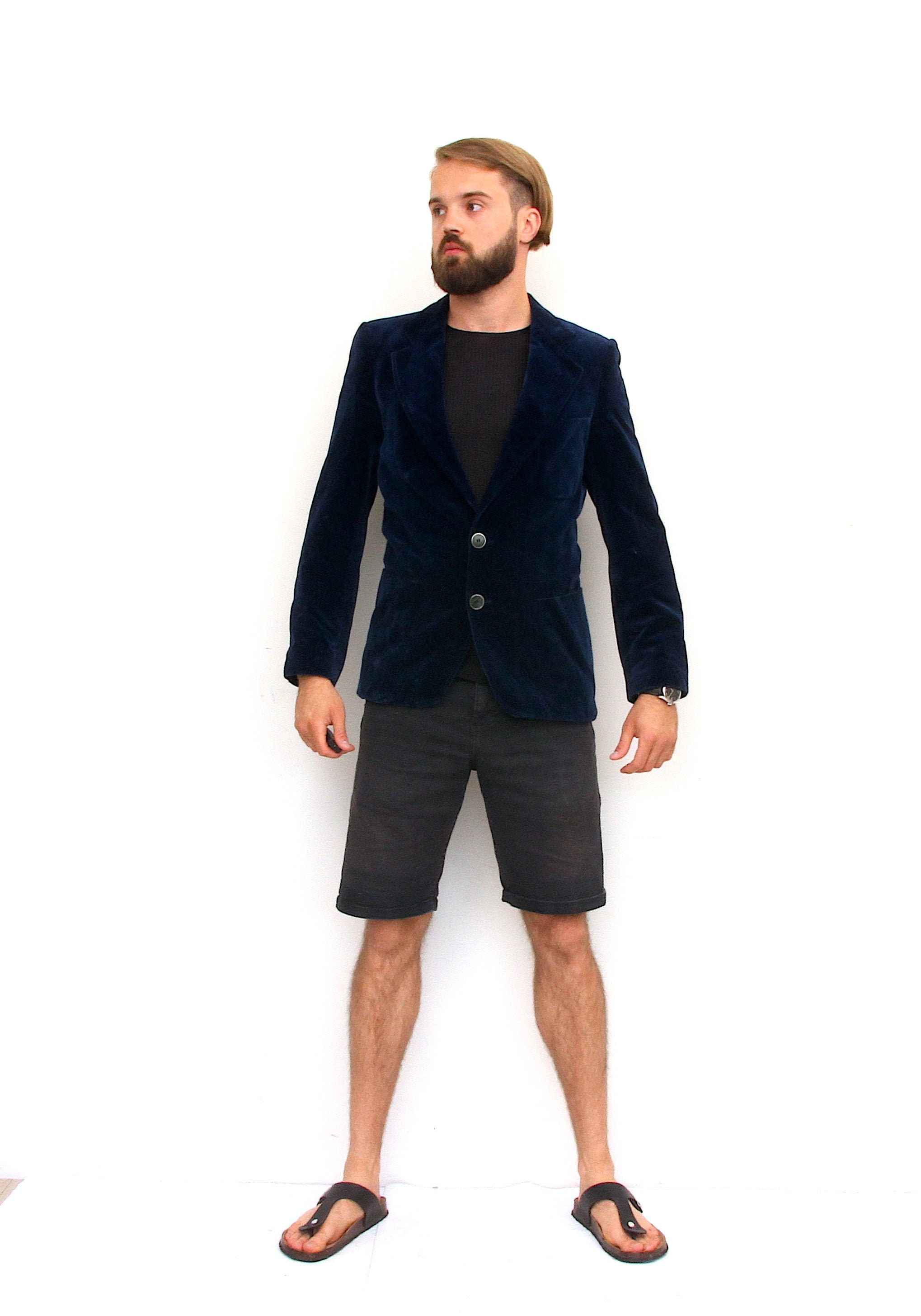 sport coat and shorts