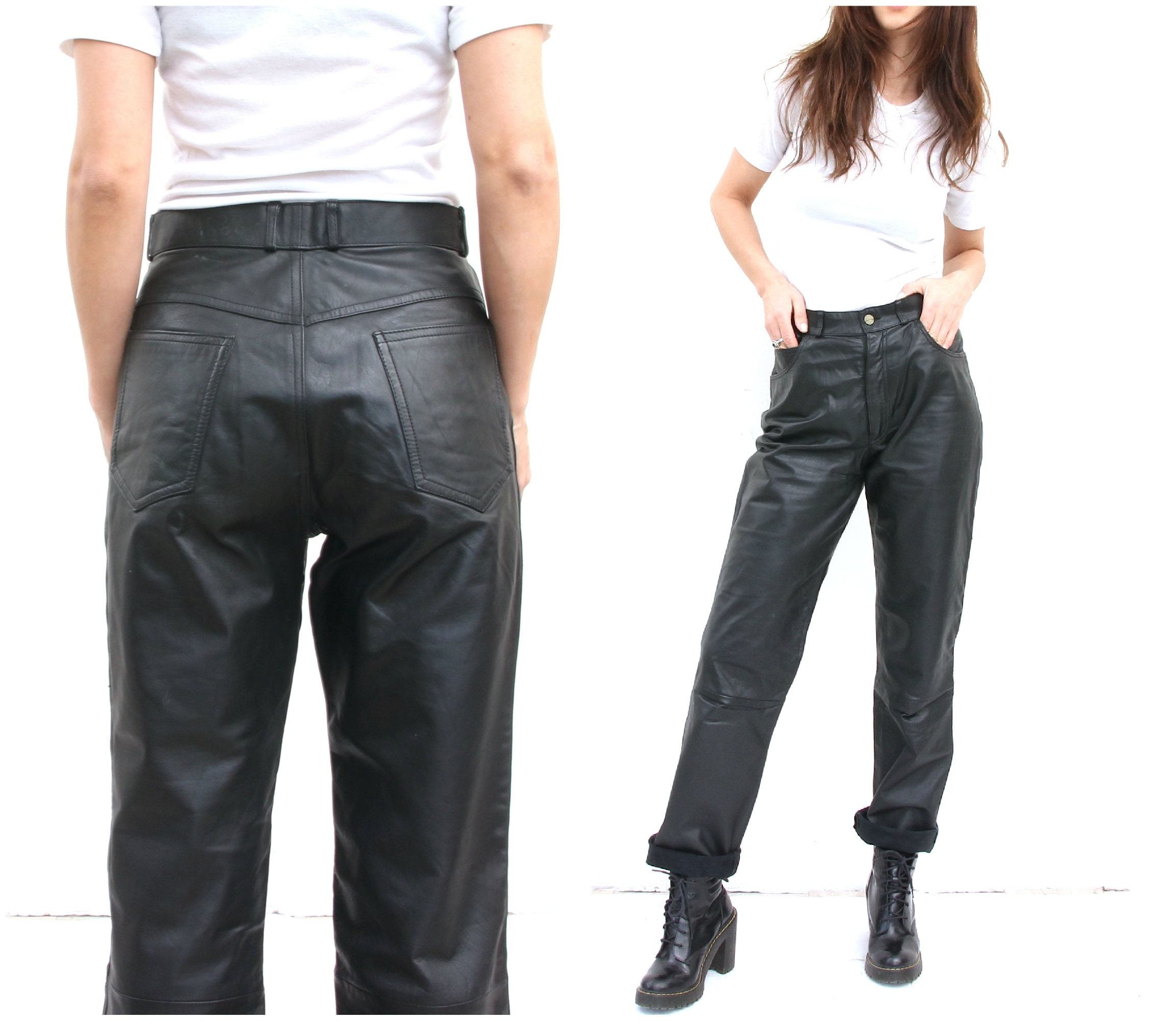 genuine leather trousers