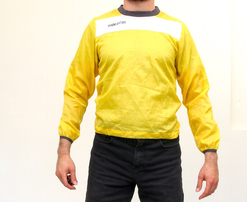 Waterproof Sports Men Top Athletic Yellow Rain Windbreaker XS S
