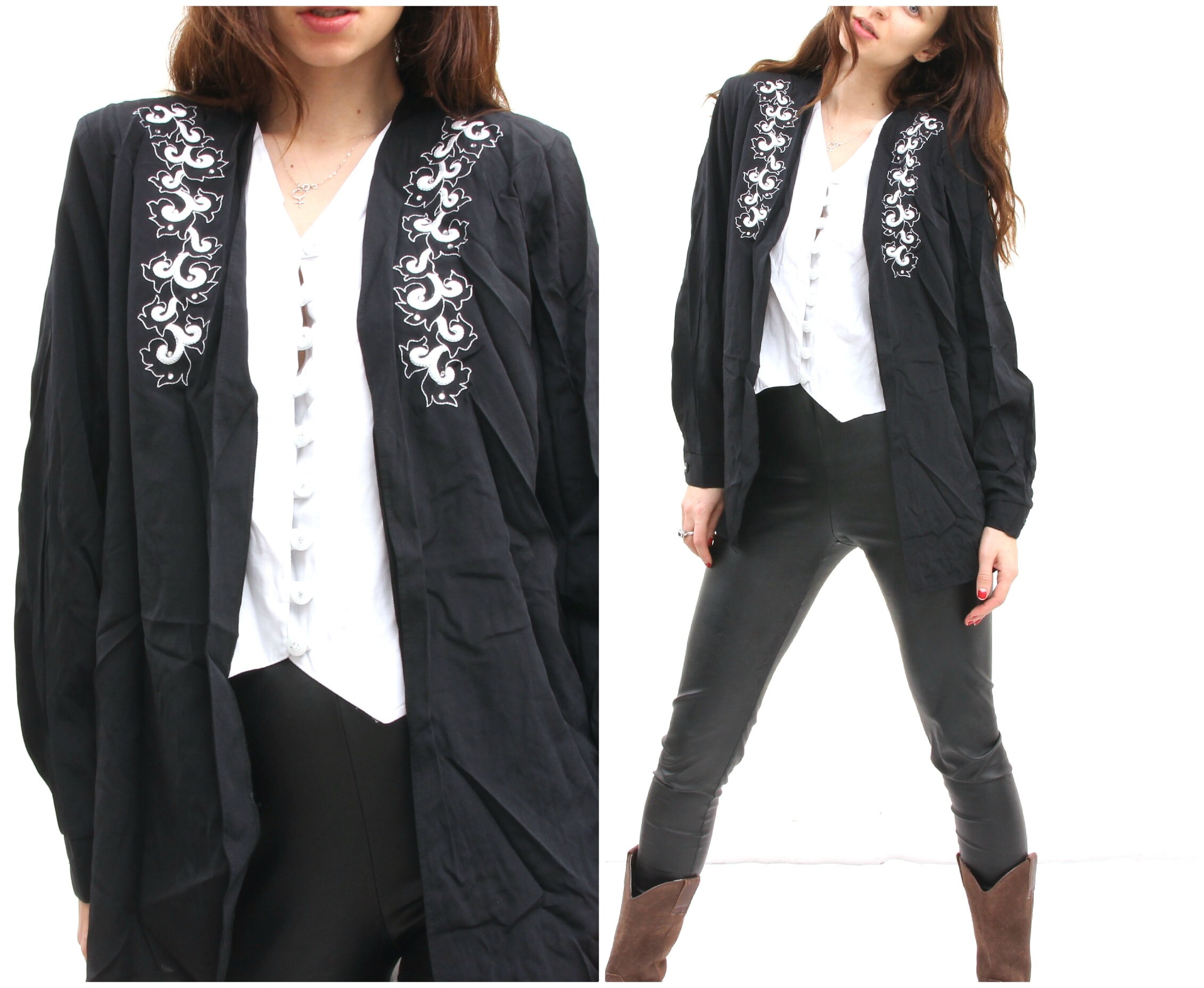 white blouse evening wear