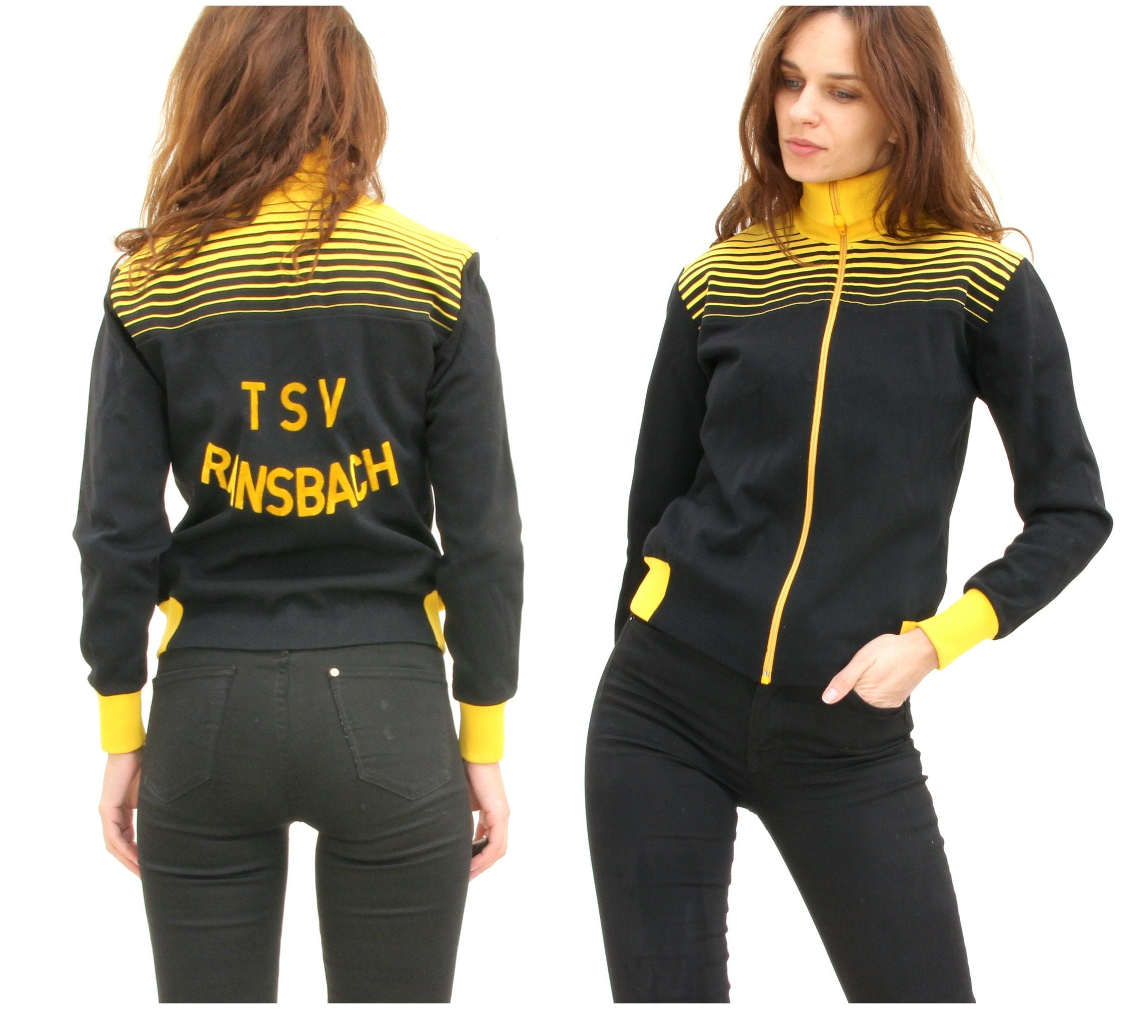 yellow black tracksuit