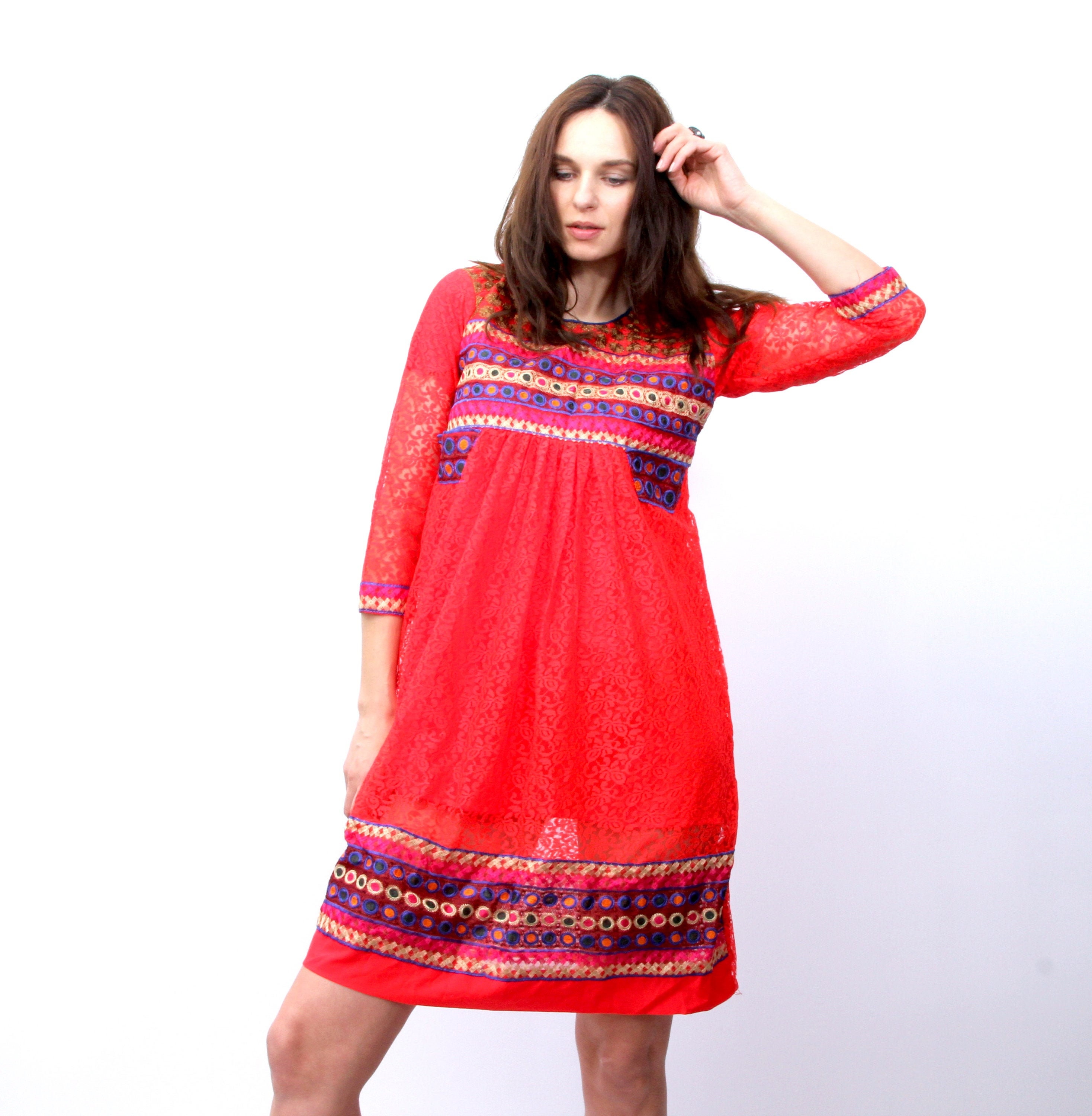 indian shift dress