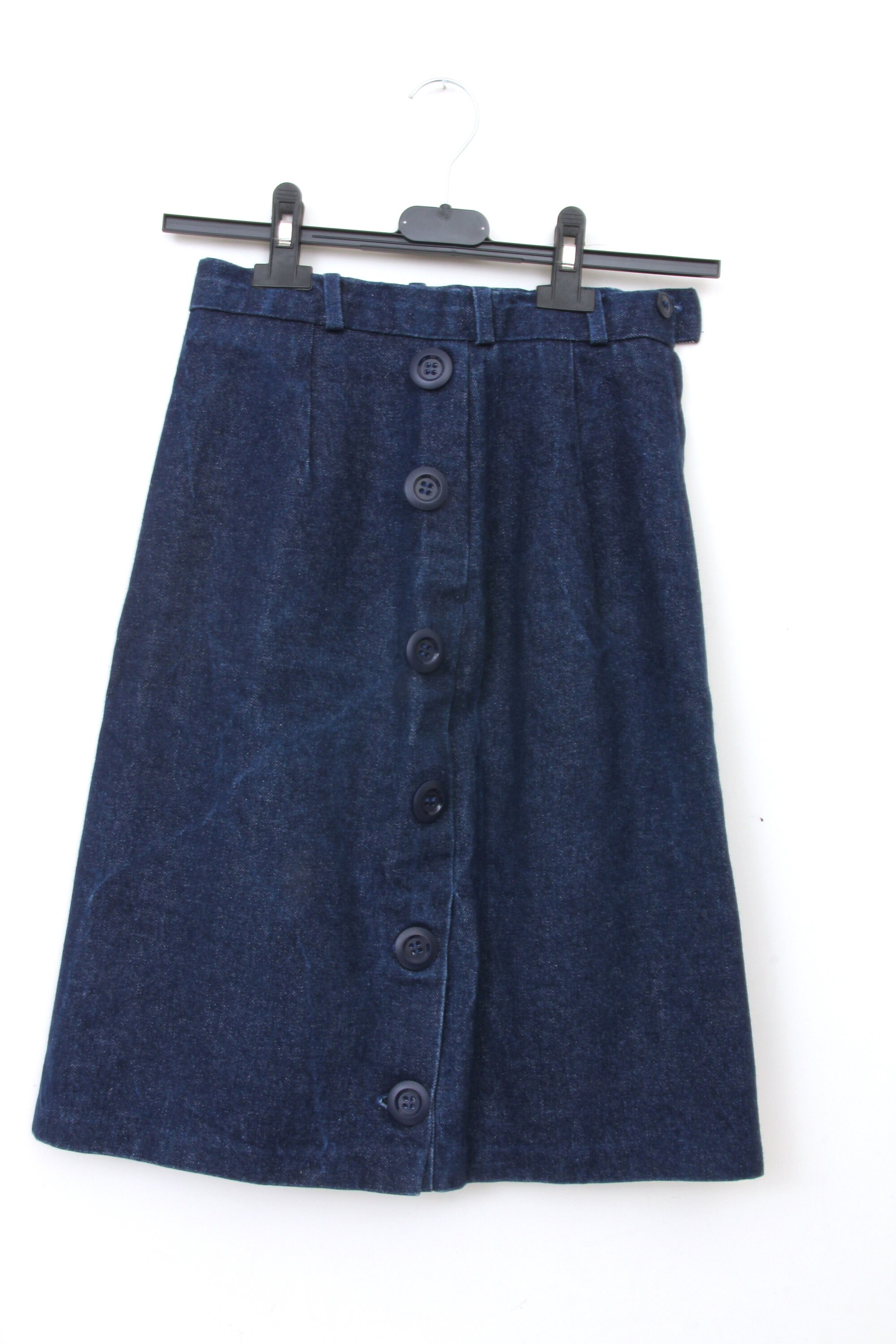 indigo denim skirt