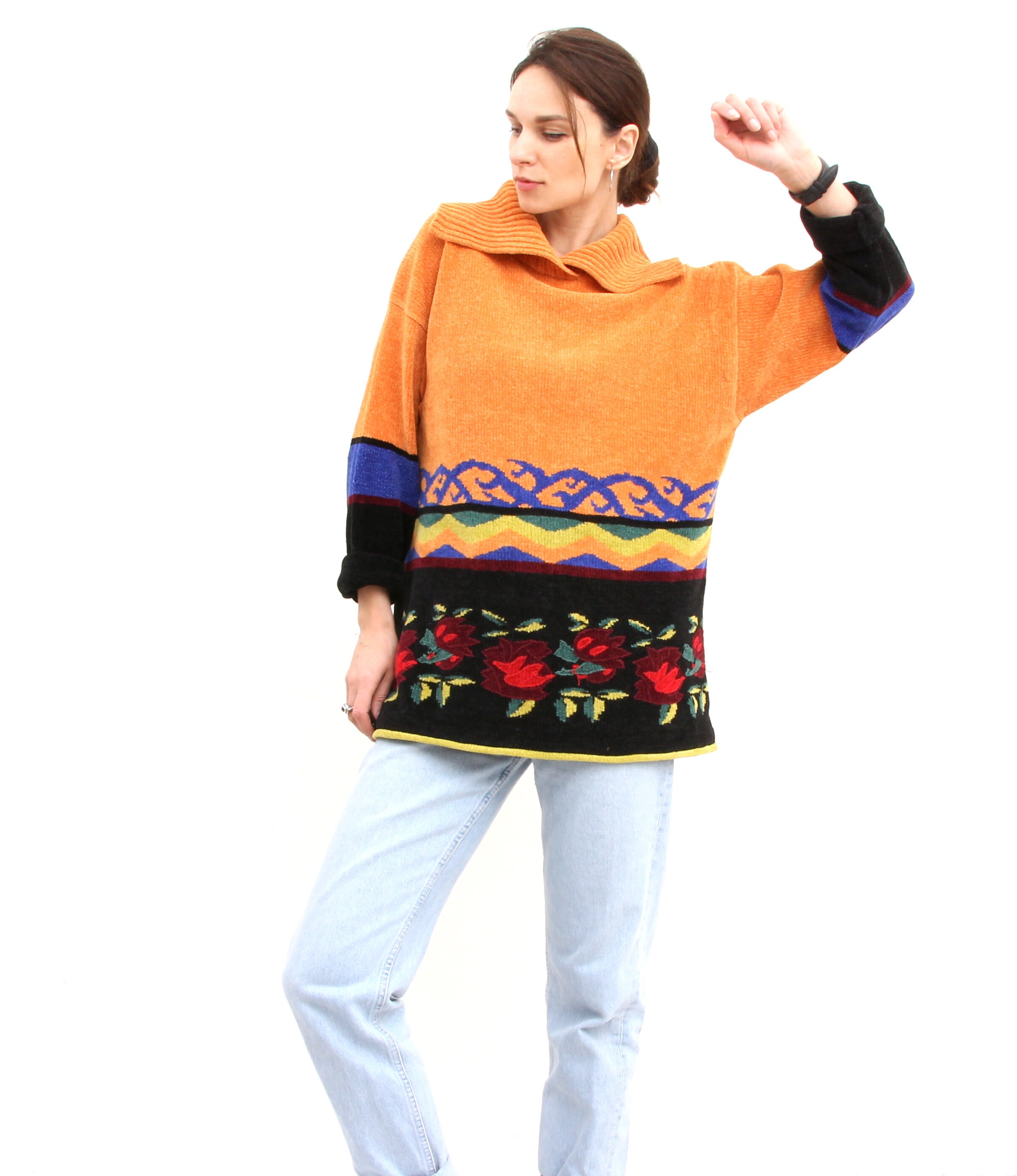ladies bright coloured jumpers