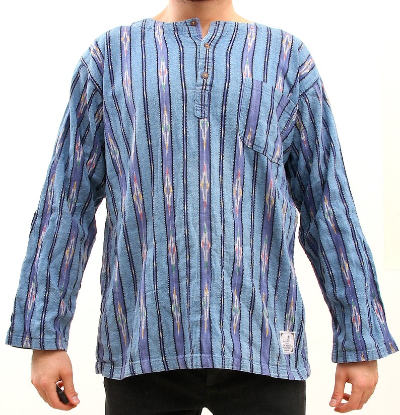 Thai Asian Handmade Psychedelic Sweatshirt Boho Hippy Festival Shirt M L