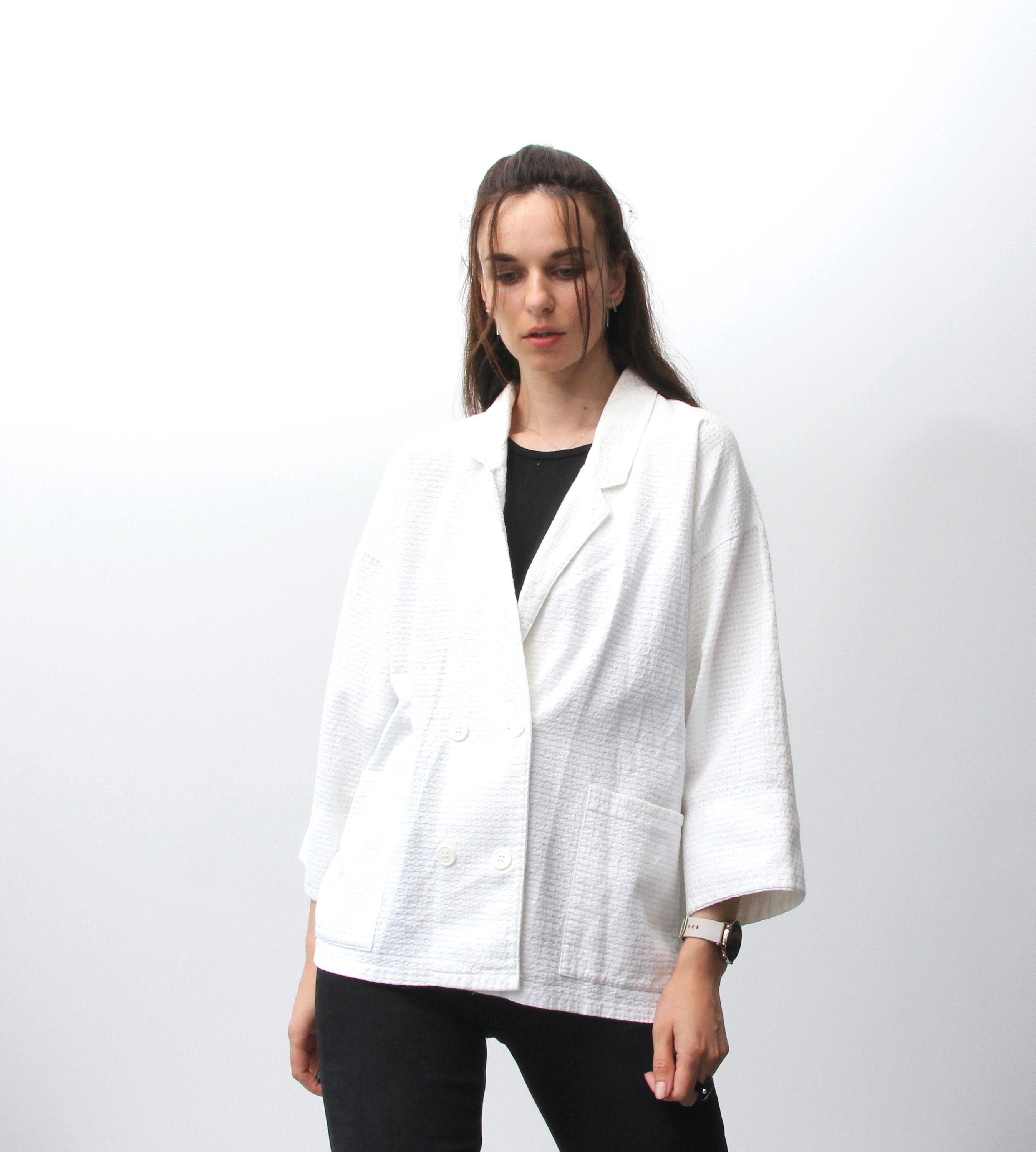 white kimono jacket