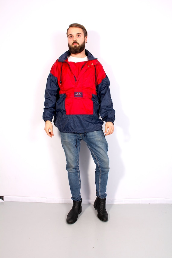 vintage windbreaker outfit