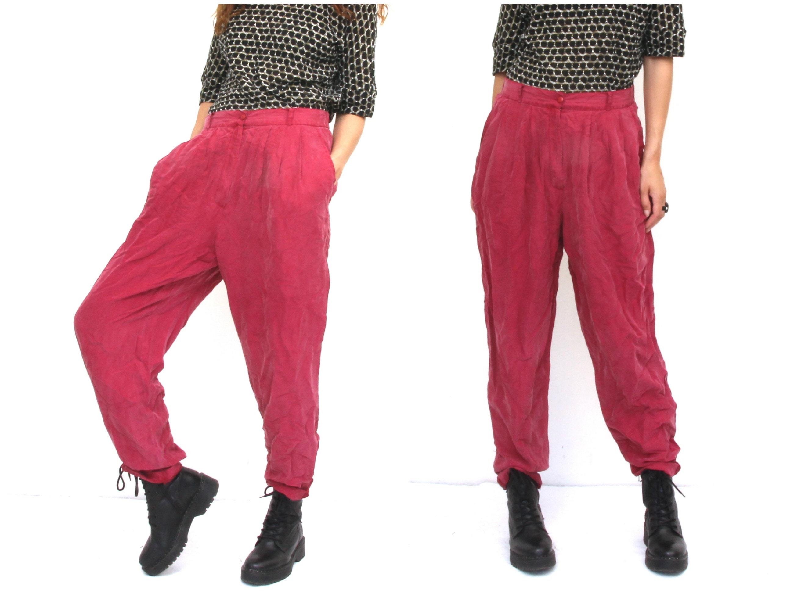 silk summer trousers