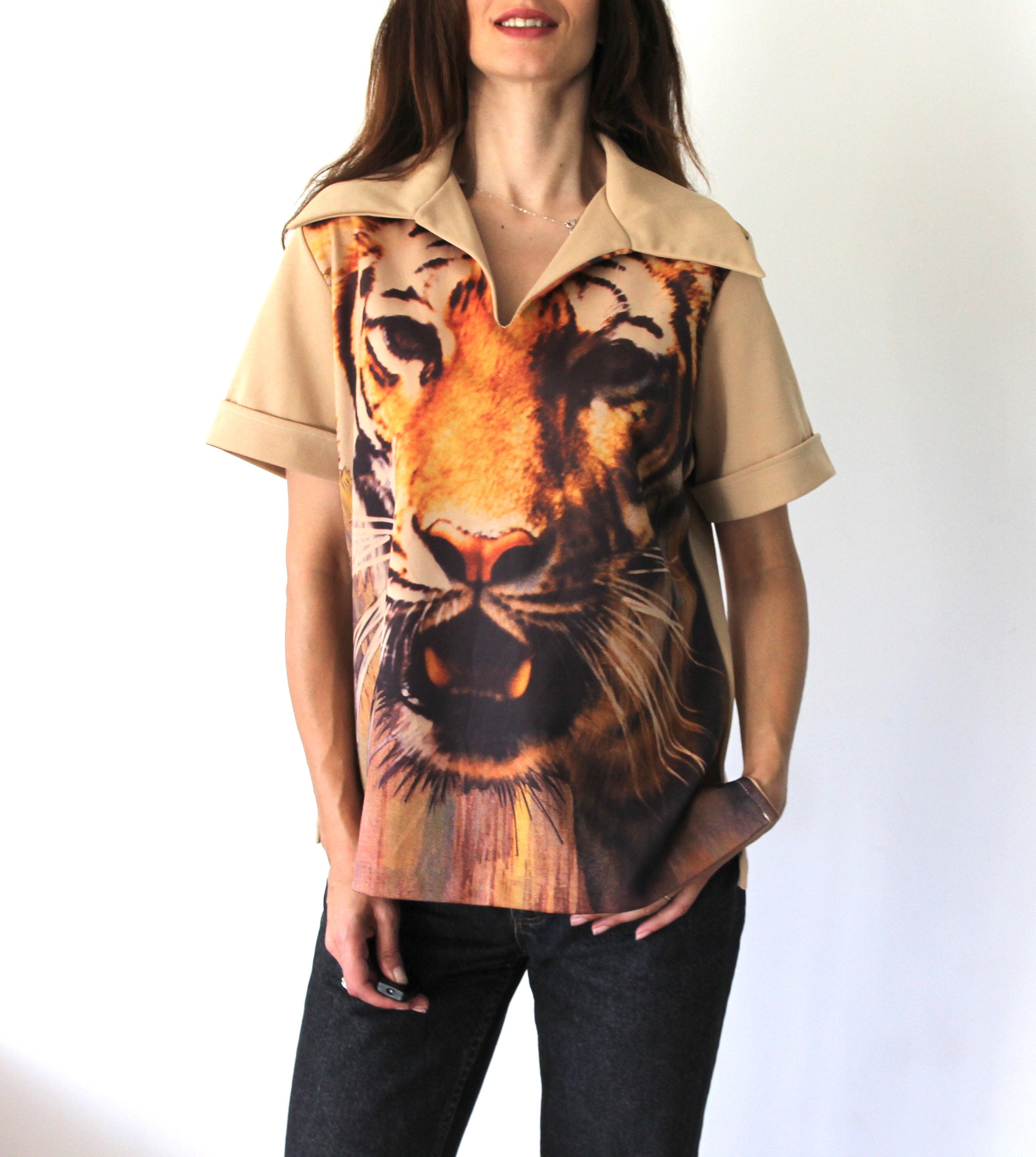 tiger head cover polo