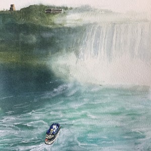 Original watercolour painting of Niagara Falls 1995