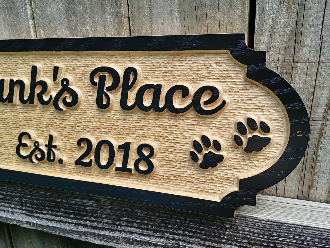Personalized Oak Dog House Sign Pet Name Signs Custom Carved Etsy personalized-oak-dog-house-sign-pet-name-signs-custom-carved-etsy