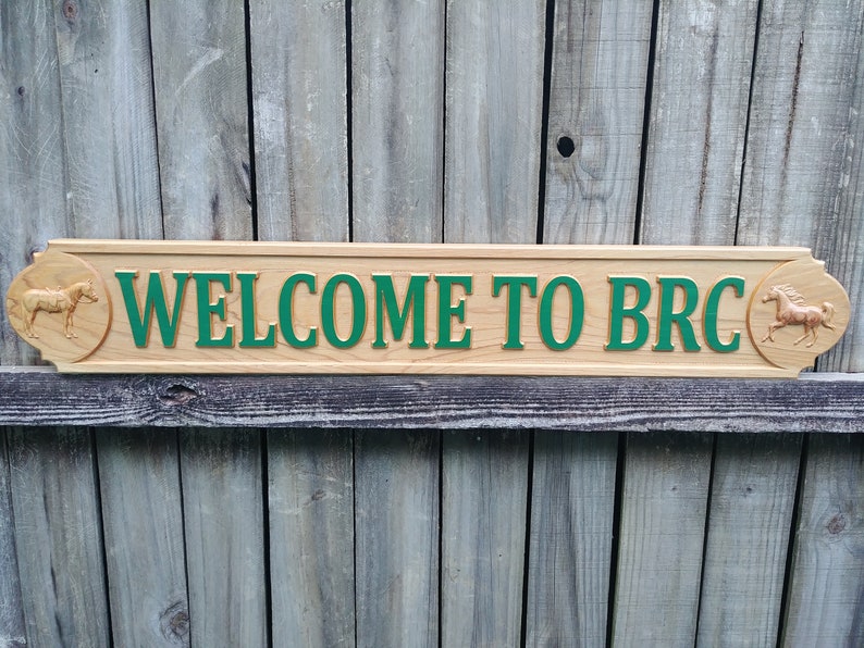 Horse Farm Outdoor Sign Riding Club Name Sign Personalized Etsy