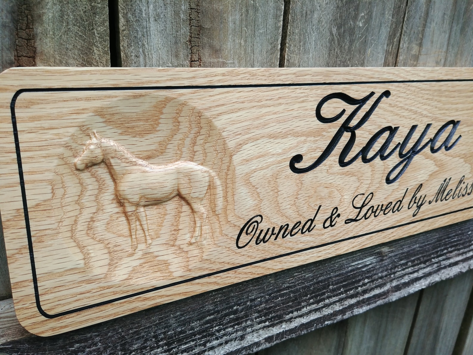 Personalized Horse Stall Sign Horse Name Plate Horse Tack Etsy