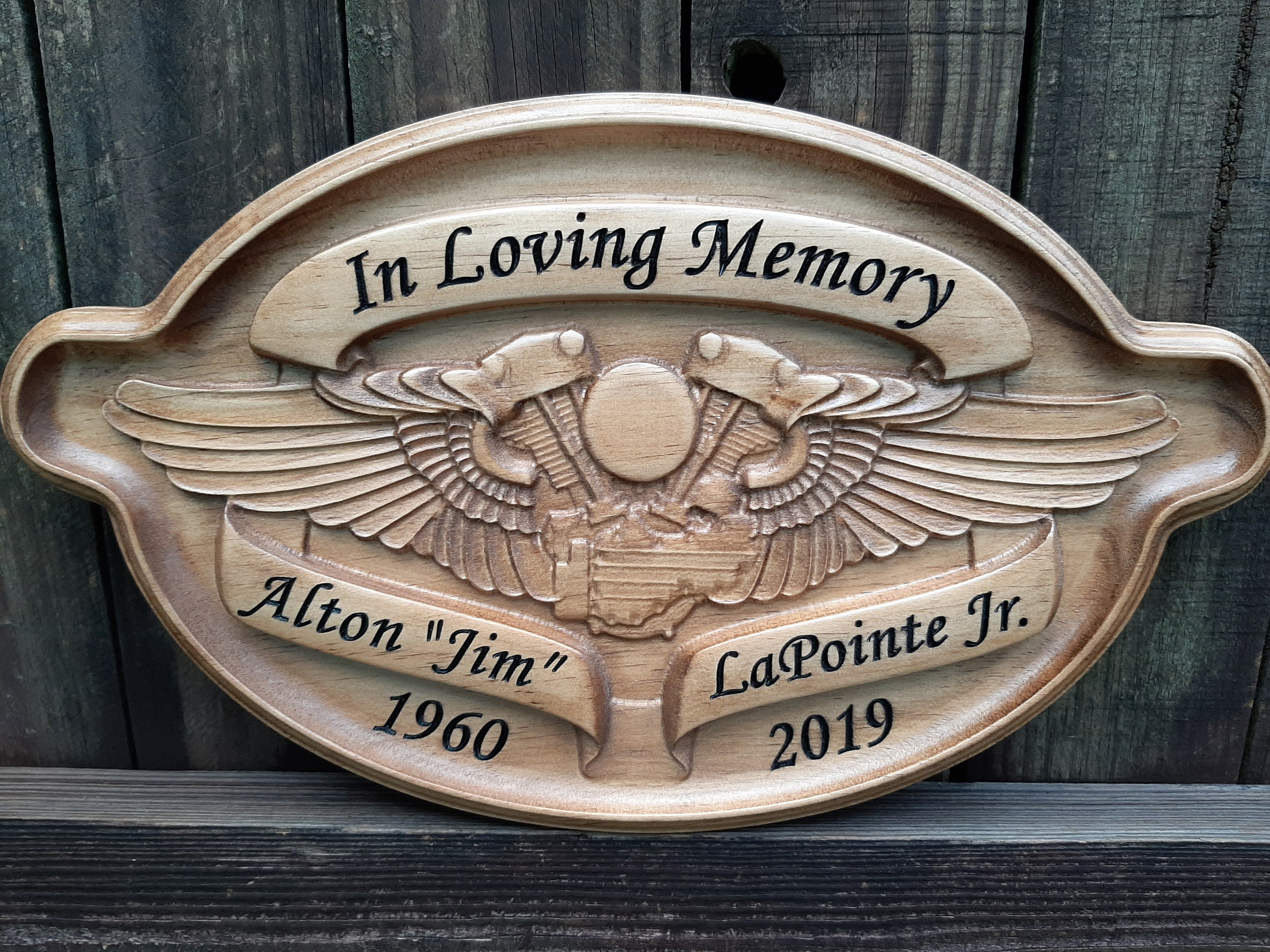 Personalized Harley Davidson Biker Memorial Name Plaque | Etsy