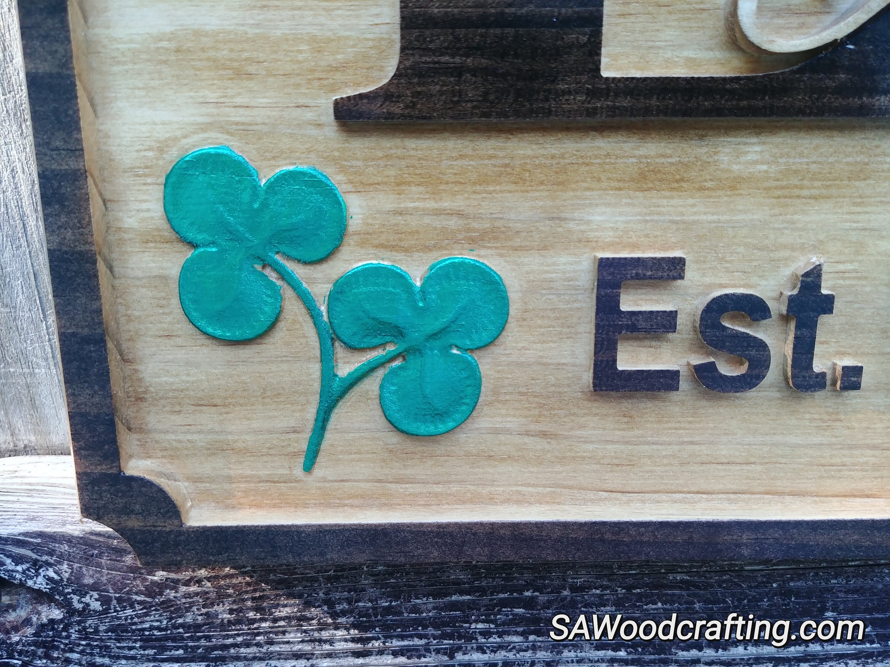 Personalized Irish Last Name Wedding Sign Custom Wood Family Etsy