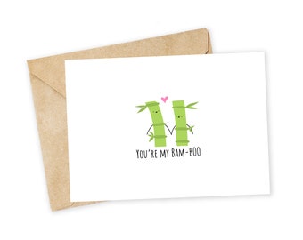 picture Bamboo Puns bamboo card etsy