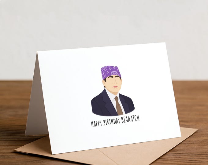 Prison Mike Birthday Card - Funny 'The Office' Greeting Card