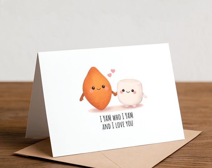 Yam Love Card - Thanksgiving Sweet Potato