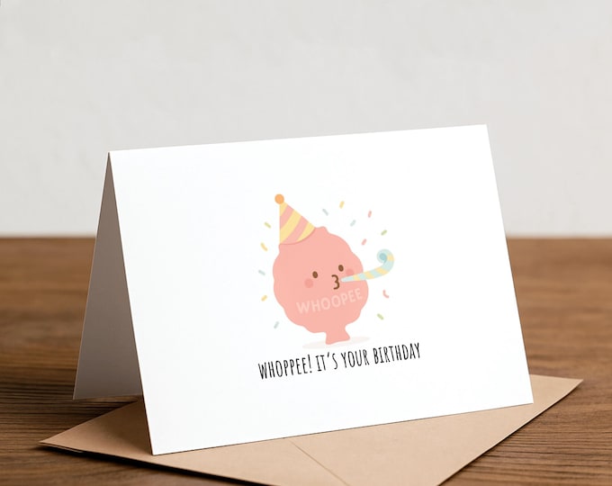 whoppee! it’s your birthday - whoopee cushion card