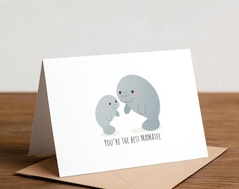 Mama-tee Pun Greeting Card: Mother's Day Card