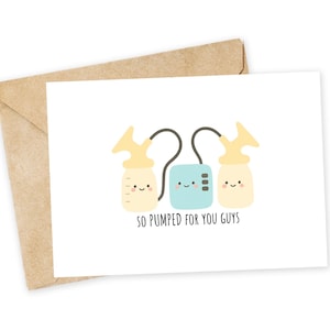 zo gepompt voor jullie - wenskaart babyshower, liefdeskaart, gefeliciteerd, in verwachting, babyshower, zwangerschap, familie, pomp, grappig