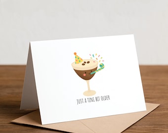 Espresso Martini Geburtstagskarte