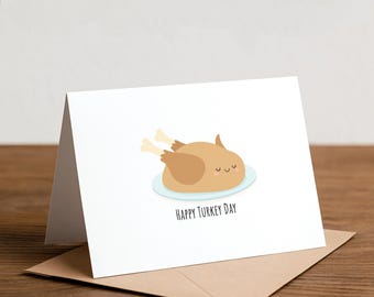 Funny Thanksgiving Card: Happy Turkey Day Greeting
