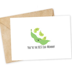 You're the BEST eda-MOMMY - Moederdagkaart, I Love You-kaart, Moederdag, Nerdy Pun Card, cadeau voor ouders, Punny Card