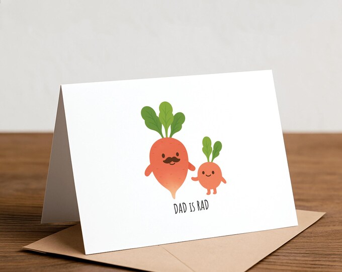 Radish Father's day card